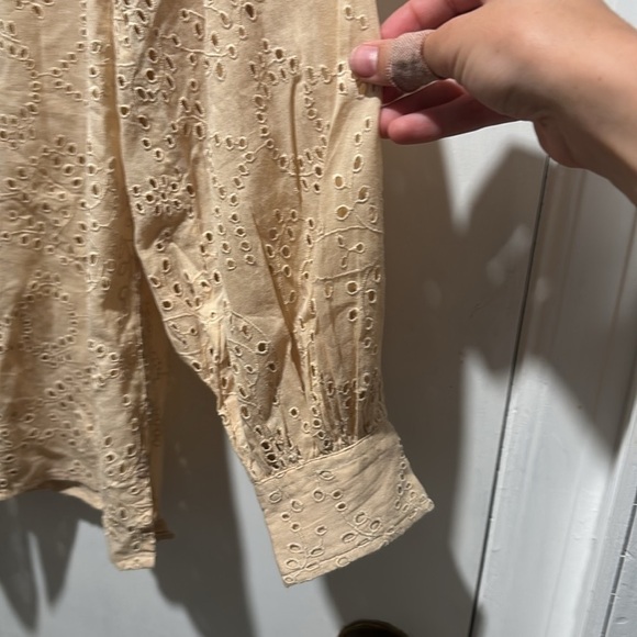 NILI LOTAN Andree eyelet button down blouse - Picture 4 of 5